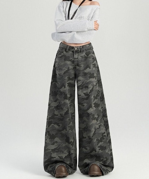 「SHEENA」 デニムパンツ S グレー レディース_画像4