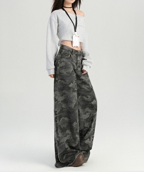 「SHEENA」 デニムパンツ S グレー レディース_画像6