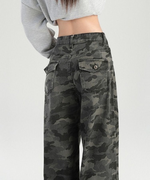 「SHEENA」 デニムパンツ S グレー レディース_画像9