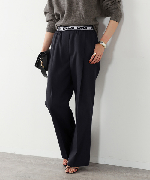 「VERMEIL par iena」 イージーパンツ 38 グレー レディース_画像2