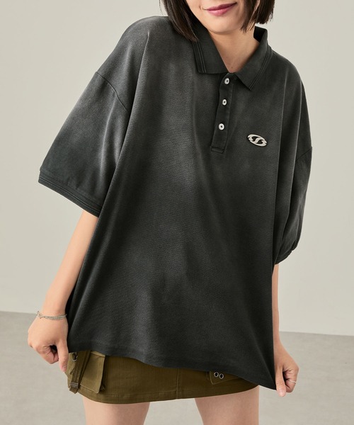 「Snap club」 半袖ポロシャツ M レッド レディース_画像5