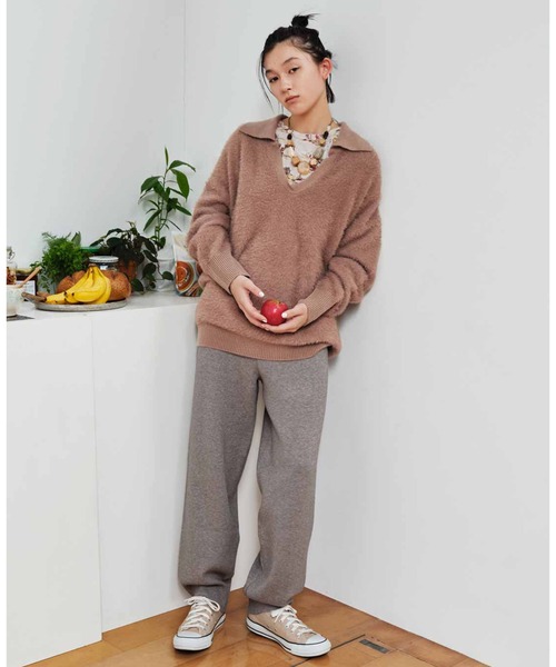 「MEDE19F」 長袖ニット LARGE グレー レディース_画像2