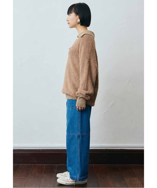「MEDE19F」 長袖ニット LARGE グレー レディース_画像4