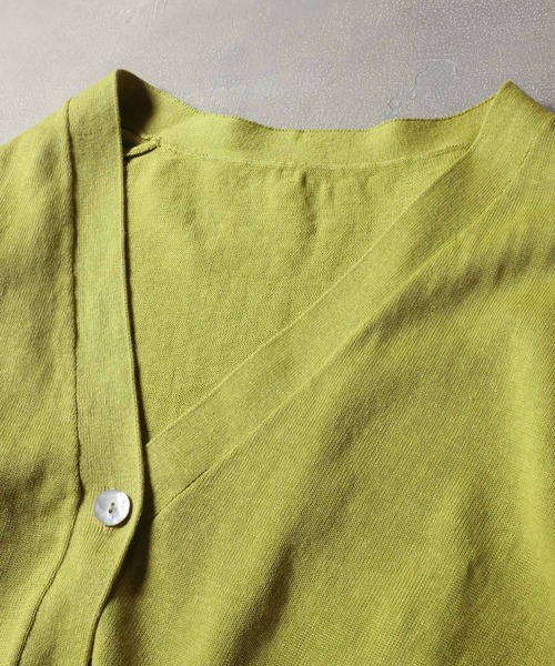 「soulberry」 ニットカーディガン 3L イエロー レディース_画像9