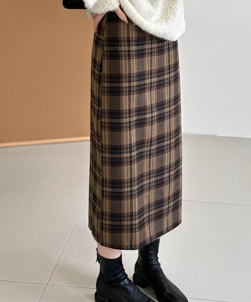 「BANICO」 タイトスカート MEDIUM ブラウン レディース_画像6