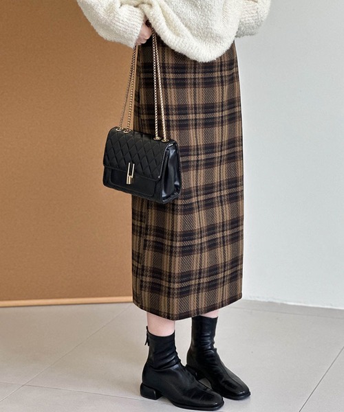 「BANICO」 タイトスカート MEDIUM ブラウン レディース_画像7