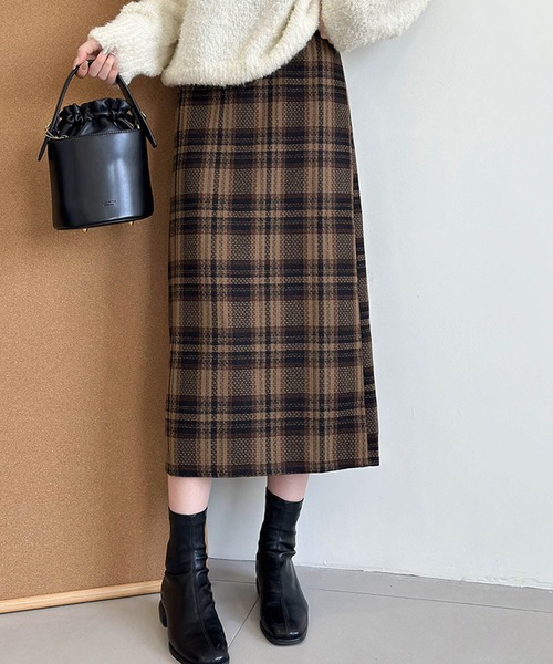 「BANICO」 タイトスカート MEDIUM ブラウン レディース_画像9