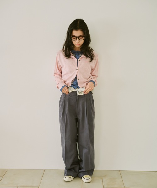 common gull products. カーディガン 2つで1つのカーディガン、芽心