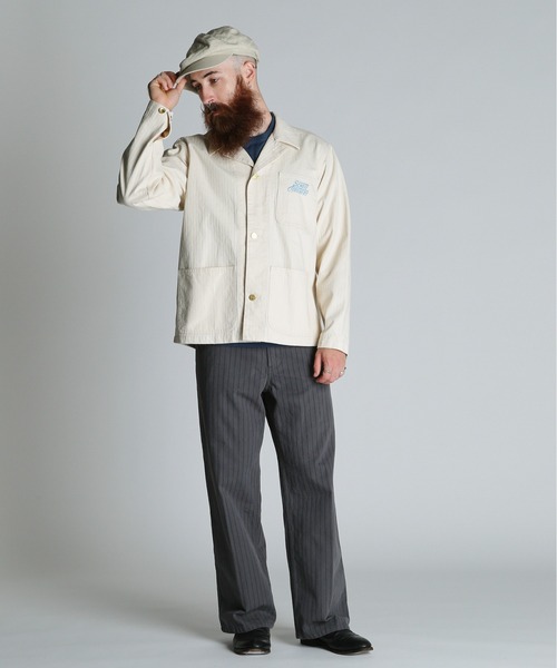 【極美品】Schott STRIPE FRISCO PANTS ベージュ 36 STRIPE FRISCO PANTS/ストライプ フリスコパンツ | Schott（ショット