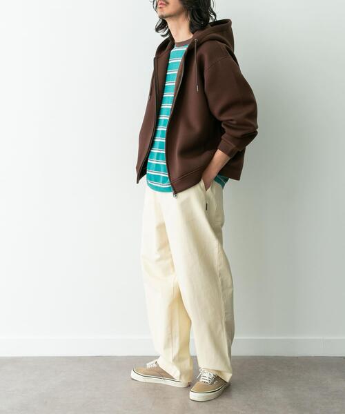 URBAN RESEARCH Sonny Label パーカー ダンボールニットジップアップ