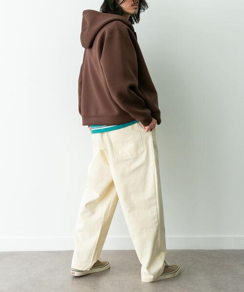 URBAN RESEARCH Sonny Label パーカー ダンボールニットジップアップ
