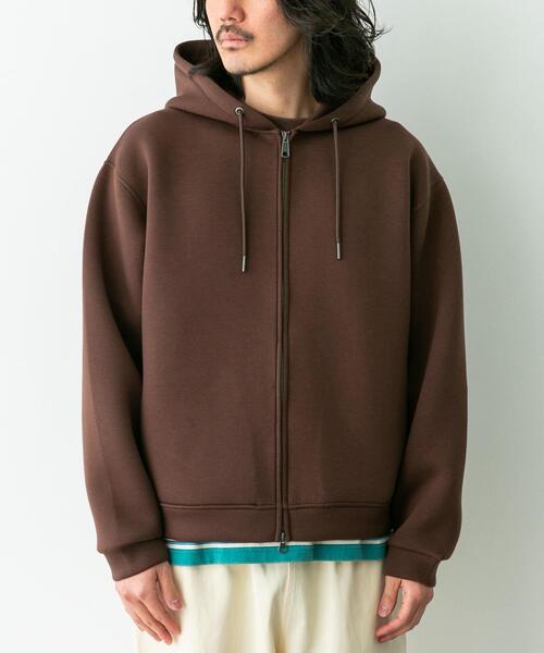 URBAN RESEARCH Sonny Label パーカー ダンボールニットジップアップ