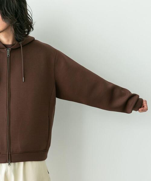 URBAN RESEARCH Sonny Label パーカー ダンボールニットジップアップ