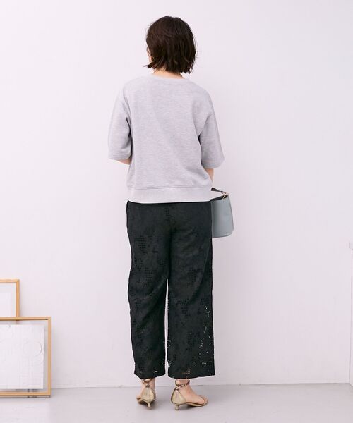 パンツ レースイージーワイドパンツ レディース_15