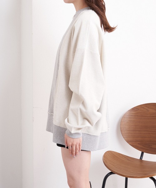 「Chico」 スウェットカットソー FREE ホワイト レディース_画像4