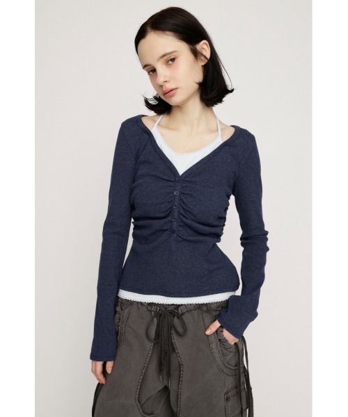 SLY（スライ） tシャツ LAYERED LIKE CUT TOPS レイヤードライクカット