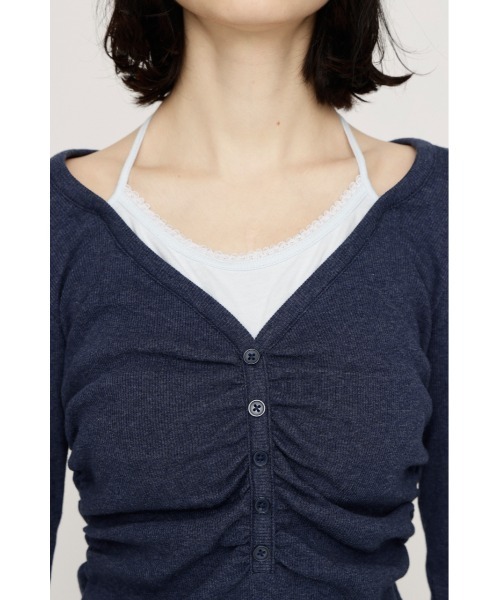 スライ　ネイビー　レイヤードライクカットトップス LAYERED LIKE CUT TOPS レイヤードライクカットトップス 春服（Tシャツ