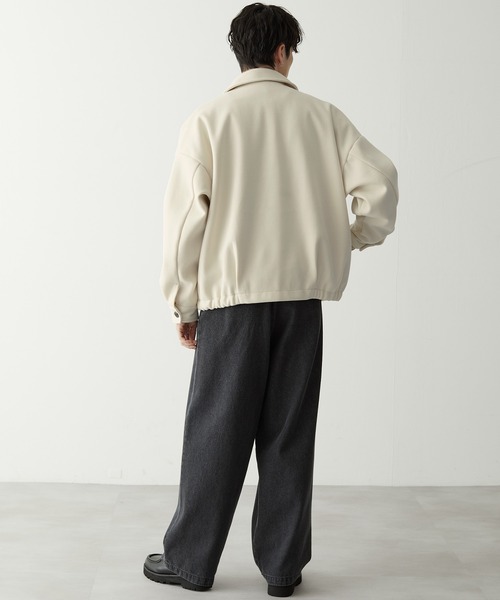 「Anchor Smith」 ステンカラーコート L ブラック メンズ_画像7