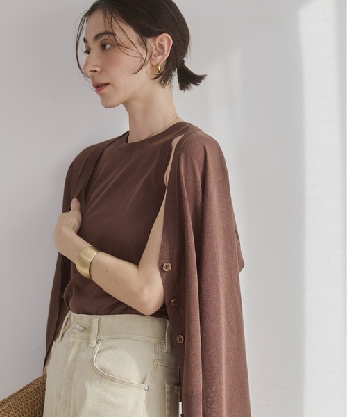 ANGIE カーディガン 「2点セット」シアーニットカーディガン ニット