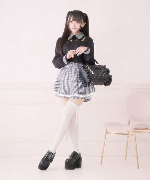 Pal elfy ショルダーバッグ バッグ ビジュー付きキルティング姫痛バ 