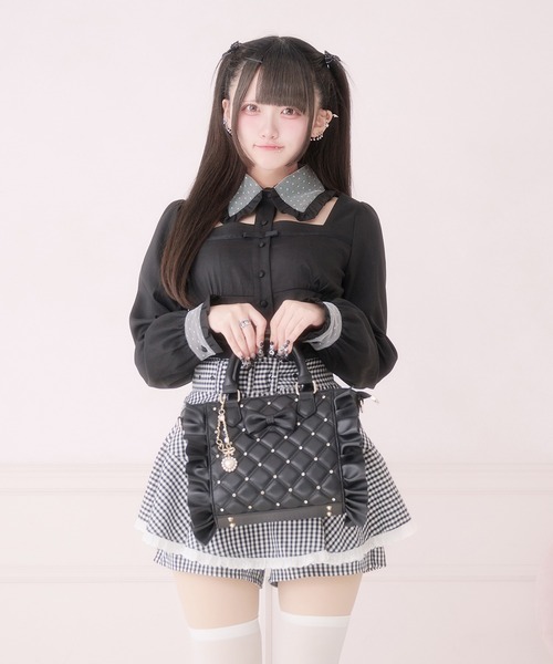 Pal elfy ショルダーバッグ バッグ ビジュー付きキルティング姫痛バ