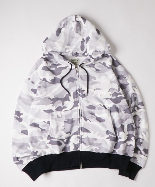『希少』BOSS カモフラージュ柄 フード付きパーカー　ゴルフ　人気 WHO'S WHO gallery（フーズフーギャラリー） パーカー 「UNISEX」KOOKY