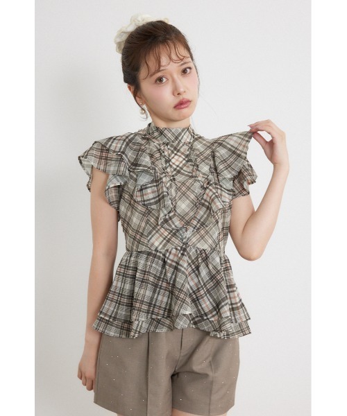 rienda（リエンダ） ブラウス シャツ 「森香澄さん着用」バックリボン