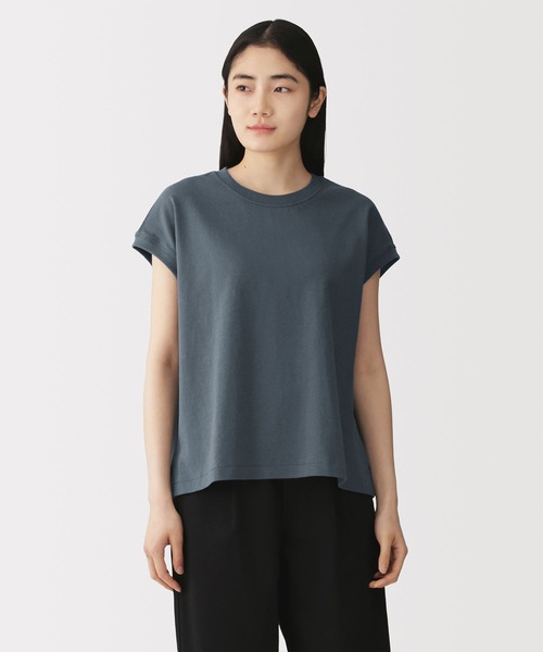無印良品（MUJI） tシャツ 婦人 引き揃え天竺編みフレンチスリーブT