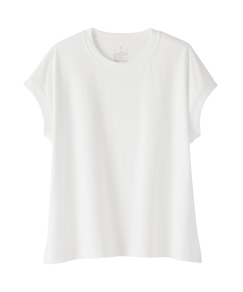 無印良品（MUJI） tシャツ 婦人 引き揃え天竺編みフレンチスリーブT