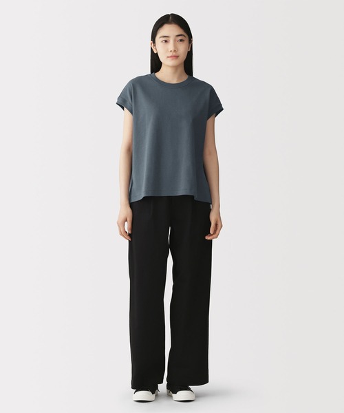 無印良品（MUJI） tシャツ 婦人 引き揃え天竺編みフレンチスリーブT