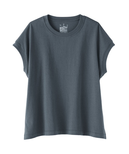 無印良品（MUJI） tシャツ 半袖 婦人 引き揃え天竺編みフレンチ