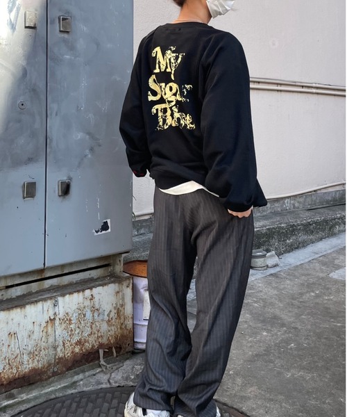 1週間限定価格 My Sugar Babe ブラック セットアップ My Sugar Babe（マイシュガーベイブ） トレーナー スウェット MSB