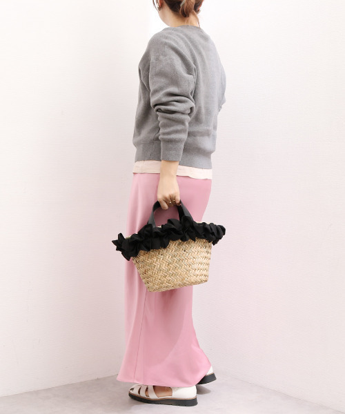 かごバッグ カゴバッグ カシュカシュ cachecache / フリルカゴバッグ_11