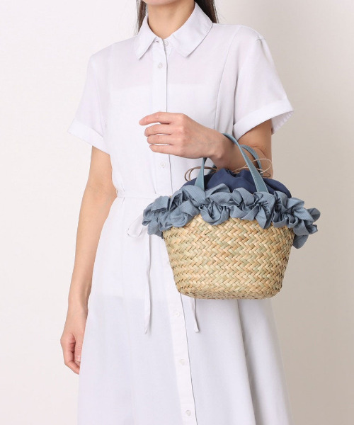 かごバッグ カゴバッグ カシュカシュ cachecache / フリルカゴバッグ_22