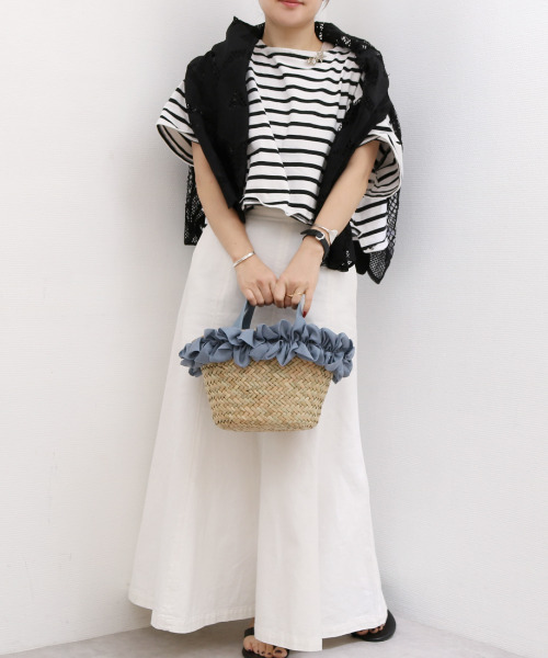 かごバッグ カゴバッグ カシュカシュ cachecache / フリルカゴバッグ_20