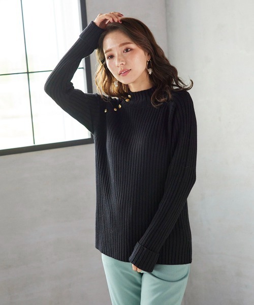 「QUEENS COURT」 長袖ニット M ピンク レディース_画像7
