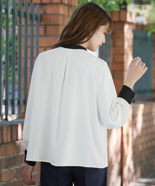 「Flolia」 長袖ブラウス M ピンク レディース_画像3