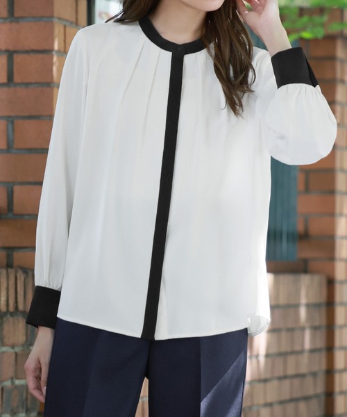 「Flolia」 長袖ブラウス M ピンク レディース_画像5