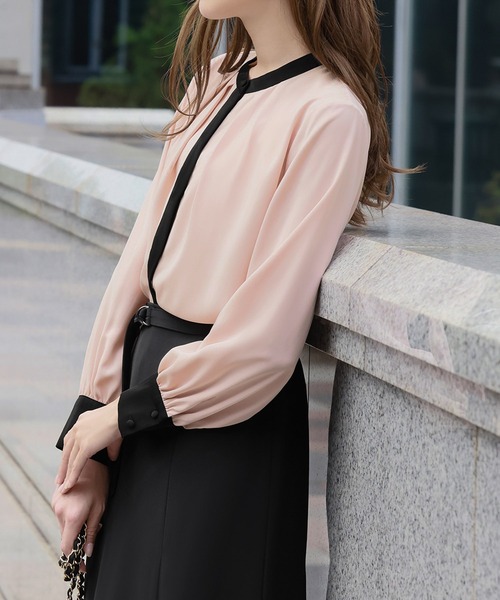 「Flolia」 長袖ブラウス M ピンク レディース_画像6