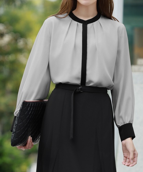 「Flolia」 長袖ブラウス M ピンク レディース_画像9