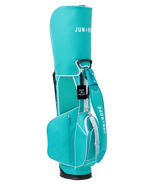 本日限定‼️新品 JUN&ROPE キャディバッグ ウェーブボーダー柄 2026年 JUN&ROPE'（ジュンアンドロペ） キャディバッグ ゴルフ ウェーブ