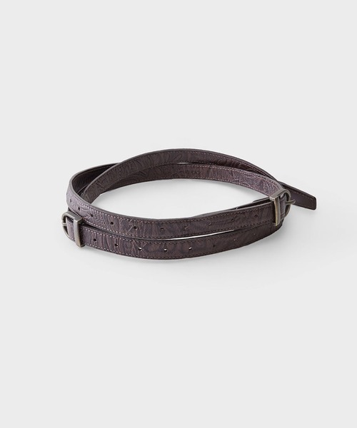 LOW CLASSIC（ロウクラシック） ベルト Leather Two way buckle belt