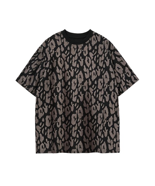 tシャツ 半袖 HOOK for girls レオパード総柄 半袖Tシャツ / アニマル