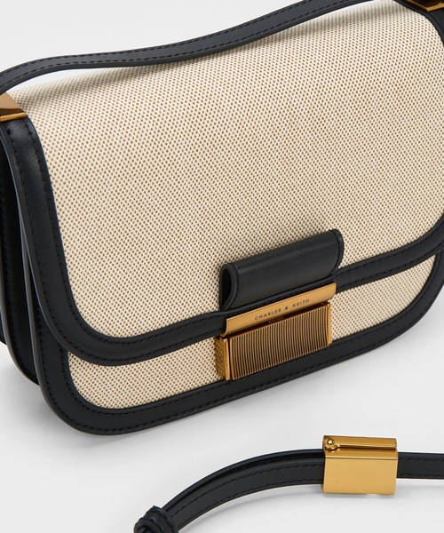 「CHARLES & KEITH」 ショルダーバッグ S ブラック レディース
