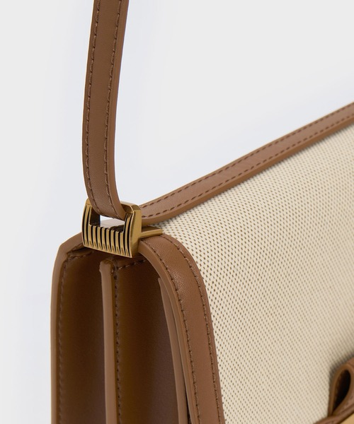 「CHARLES & KEITH」 ショルダーバッグ S ブラック レディース