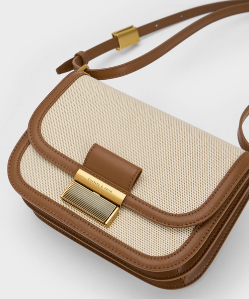 「CHARLES & KEITH」 ショルダーバッグ S ブラック レディース