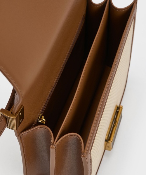 「CHARLES & KEITH」 ショルダーバッグ S ブラック レディース