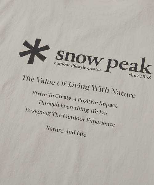 snow peak（スノーピーク） tシャツ Snow Peak / Clend Hybrid S/S T 