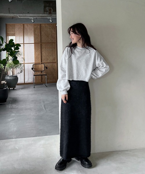 「feepur」 スウェットカットソー MEDIUM オートミール レディース_画像4