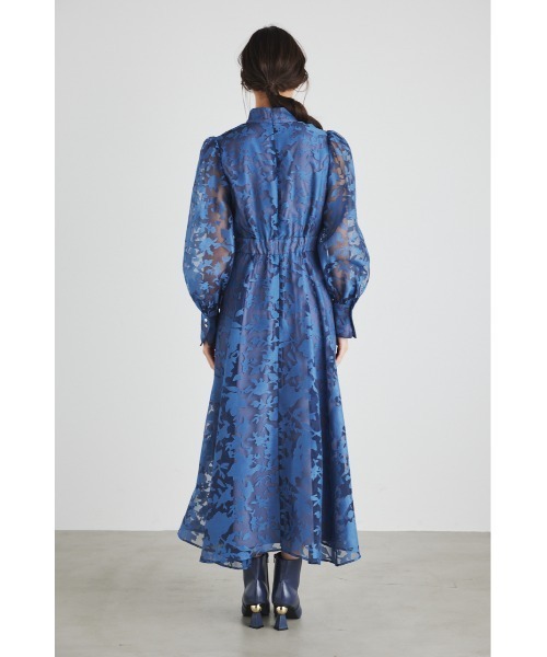 「rienda」 長袖ワンピース MEDIUM ブルー レディースの画像